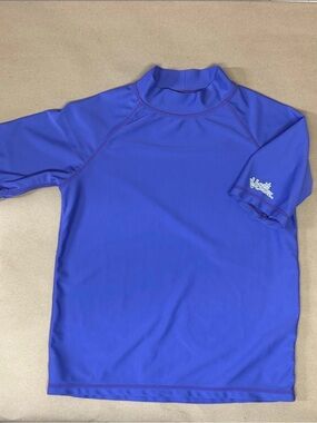 Kids UVSkinz Purple Short-Sleeve Rash Guard